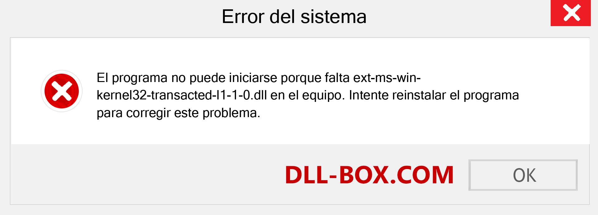 ¿Falta el archivo ext-ms-win-kernel32-transacted-l1-1-0.dll ?. Descargar para Windows 7, 8, 10 - Corregir ext-ms-win-kernel32-transacted-l1-1-0 dll Missing Error en Windows, fotos, imágenes